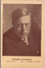 c1920s Silent Film Actor ROBERT LEONARD Postcard 