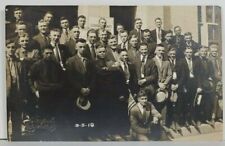 PA 1918 Men of LEBANON Co VOLUNTEER UNIT at Court House HARPEL Postcard Q15 picture