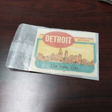 Baxter Lane Co. Vintage Water Dip Decal DETROIT MICHIGAN The Auto City Sticker picture