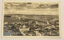 Vintage Postcard San Francisco Oakland Bay Bridge (US Fleet) picture