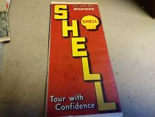 1938 Shell Michigan State Map picture