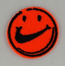 Iron on Patch - Sean Wotherspoon Smiley Face Orange Embroidered Hip Hop Rap picture