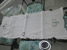 Vintage Table Runner White  17” X 43” Inch picture