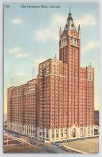 Linen~Air View Furniture Mart @ Chicago Illinois~Vintage Postcard picture