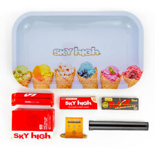 Metal Rolling Tray Ice Cream Combo Bundle Kit RAW, SKY HIGH Gift Pack Set #8 picture