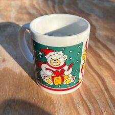 Vintage Coffee Mug / Cup Holiday Christmas Bears Houston Foods Chicago, IL. 1993 picture