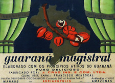 Vintage Brazil Guarana Magistral Label Brasil Amazon Drink picture