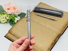 Personalized Custom Engraved Parker Jotter Pen Silver Ballpoint Blue Black Ink picture