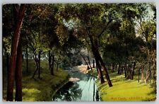 Abilene, Kansas - Scenic View Of The Mud Creek - Vintage Postcard - Posted 1909 picture