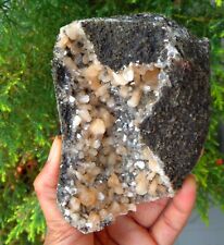Stilbite Format w/ Green Heulandite In Geode Matrix Minerals Specimen #F27 picture