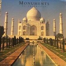 Vintage Pier 1 Monuments Of The World Wall Calendar 1999 Multiple Languages picture