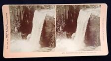 ANTIQUE Real Photo Kilburn Stereoview Beautiful Laughing Waters Yosemite picture