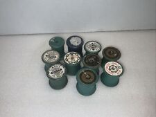 Wood Sewing Thread Spools Empty Lot Of 10 Vintage Wooden J&P Coats, Clark’s picture