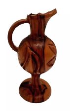 Olive Wood Oil Cruet Vessel From Isreal Neat picture
