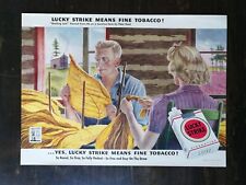Vintage 1943 Lucky Strike Cigarettes Full Page Original Ad 823 picture