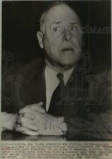 1952 Press Photo Republican Official Sinclair Weeks Testifies in Washington picture