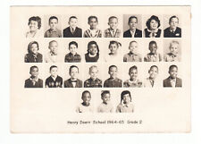 Vintage Saginaw MI Henry Doerr School 1964 Class Photo African American Children picture