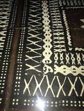 Polynesian - Tapa Cloth - Square Geometric - Framed - 26
