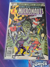 MICRONAUTS ANNUAL #1 VOL. 1 6.0 1ST APP NEWSSTAND MARVEL ANNUAL BOOK CM88-188 picture