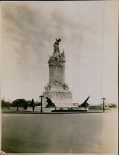 GA17 Original Photo HISTORIC SPANISH MONUMENT Buenos Aires Argentina Statue picture