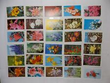 Trucards Trade Cards Flowers 1972 Complete Set 30 picture