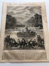 1870 Every Saturday Print Wounded Prussian Soldiers At Versailles France #31020 picture