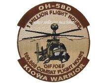 OH-58D Kiowa Warrior 100,000 Combat Flight Army Aviation Bell Helicopter Patch picture