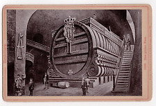 Scarce Cabinet Photo The Heidelberg Tun 57,000 Gallon Wine Cask Germany 1899 picture