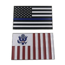 I-009 Customs Flag Challenge Coin with Thin Blue Line U.S. Flag picture
