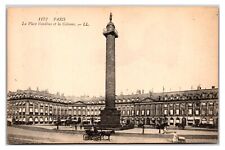 Antique 1910s - Place Vendome - Pairs, France Postcard (UnPosted) *RPPC* picture