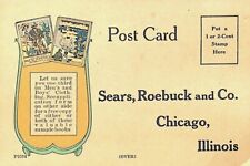 Sears and Roebuck Vintage Sample Book Order Postcard - Z-32 picture