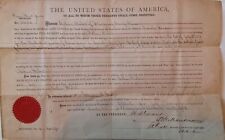 Osage Trust Lands Certificate No. 3680, dated July 15, 1873 picture