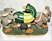 Charming Tails Friends Are A Rich Harvest Item 85/506 Mouse Rabbit Squash Decor picture