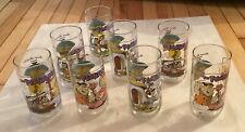 1991 Hardees The Flintstones Glasses Set of 4 Doubled =8 The First 30 Years picture