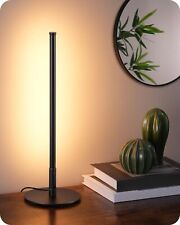 EDISHINE LED Table Lamp, Minimalist Bedside Lamp with 3 Dimmable Color Black  picture