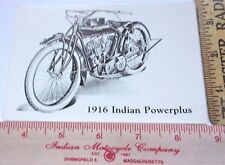 1916 Indian postcard vinage collectible old motorcycle memorabilia biker card picture