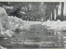 Kearney NE Postcard The Big Snow 1907 Anderson Photo Litho picture