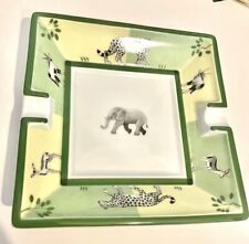 Hermes Africa Green Ashtray Cigar Plate Tray Vide Poche Auth Animal Ornament  picture