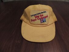 Vintage  Pepsi Co Take the Pepsi Challenge Yellow Mesh Trucker Snapback Hat cap picture