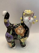 2002 Amy Lacombe WhimsiClay Annaco Creations Signed Cat #24804 picture