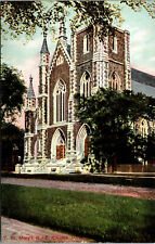 Vtg 1910s St Marys Roman Catholic Church on Hillhouse New Haven CT Postcard picture