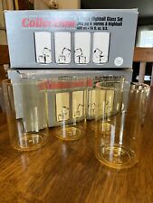 12 New Vintage 1989 Lucite Grainware  Collection Highball Tumblers With Box picture