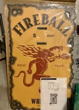 Fireball Whisky Sign $ Shot Price Sign Bars Man Cave Restaurant Workshop Garage picture