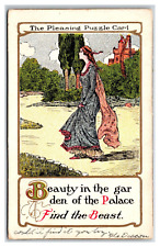 Pleasing Puzzle Card Anthropomorphic Hidden Picture Sheahan Beauty and Beast picture