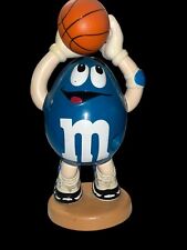Vintage M&M Peanut MM Blue Basketball Player Candy Dispenser 13 inch Collectible picture