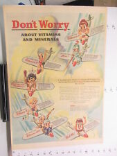 newspaper ad 1940s OVALTINE drink mix war plane cartoon WWII American Weekly picture