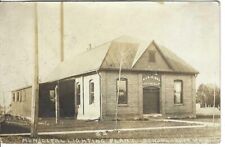 CS-019 MI Schoolcraft Municipal Lighting Plant 1913 RPPC Real Photo Postcard picture