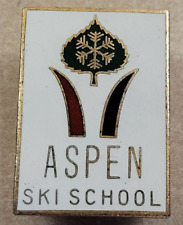 Vintage Aspen Ski School Colorado Skiing Collectable Pin picture