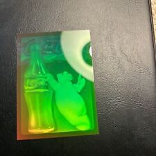 Jb6b Coca-Cola Collect A Card Hologram, 3-D Polar Bear Coke Bottle 1995 picture