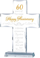 60Th Anniversary Cross Gifts for Parents 60 Years Wedding Anniversary Ke... picture